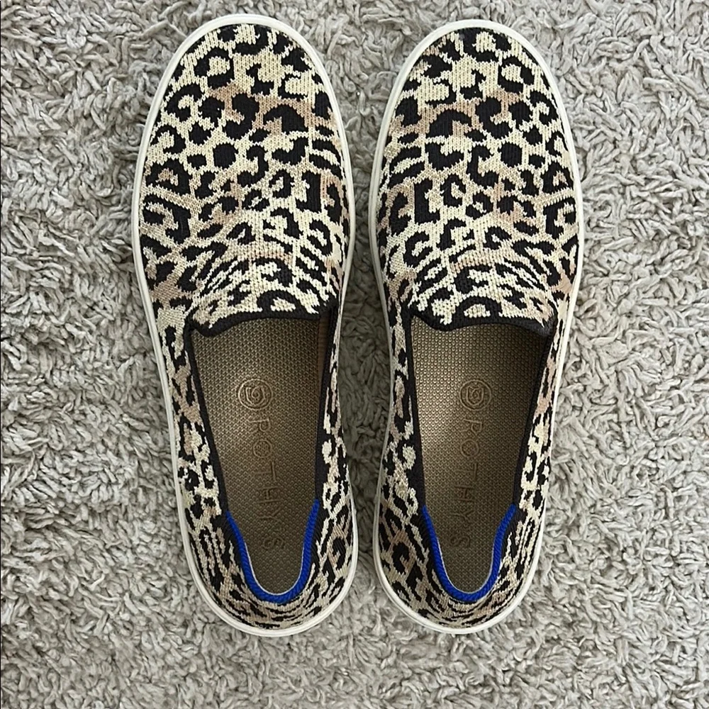 Rothy's Tan and Black Sneakers Slip-On Style - Picture 1 of 5